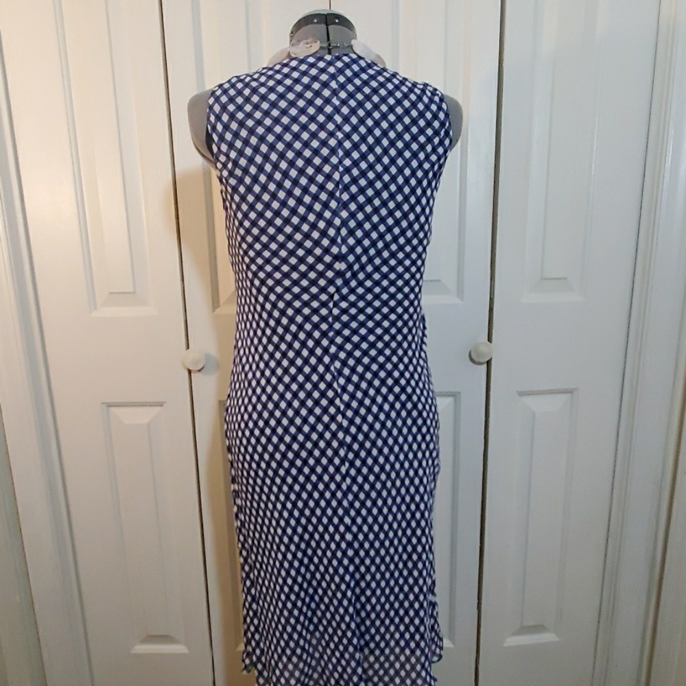 LAUREN RALPH LAUREN Blue & White Dress Size 6P - Picture 5 of 6